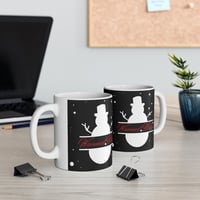 Image 6 of Christmas Snowman With Warmest Wishes 11 OZ Ceramic Mug, Holiday Gift Idea, Christmas Coffee Mug.