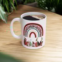 Image 7 of Believe Christmas Mug, Retro Christmas Rainbow Mug, Christmas Coffee Mug, Holiday Gift Idea, Gift...