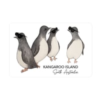 Image 1 of Kangaroo Island souvenir magnet - Cool penguins
