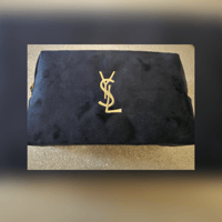 Image 1 of Velvet Black & Gold Bag