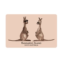 Image 1 of Kangaroo Island souvenir magnet - Kangaroos gathering