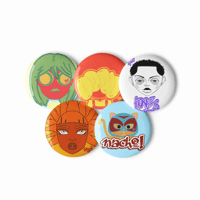 Image 1 of Button Pins ꕤ #1 | 2.25in