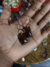 Mahogany Obsidian Earrings