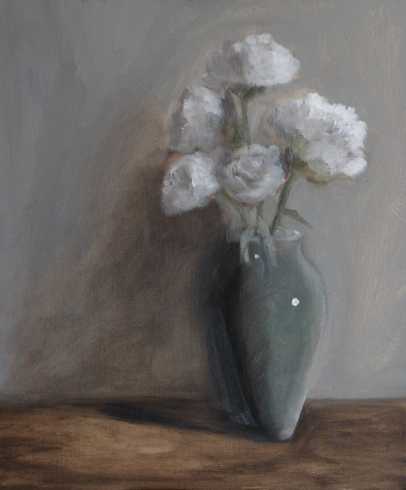 Image of Nature morte aux fleurs blanches