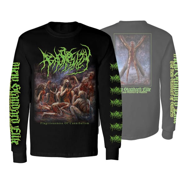 Image of ABHORRENTLY "FLAGITIOUSNESS OF CANNIBALISM" LONG SLEEVE
