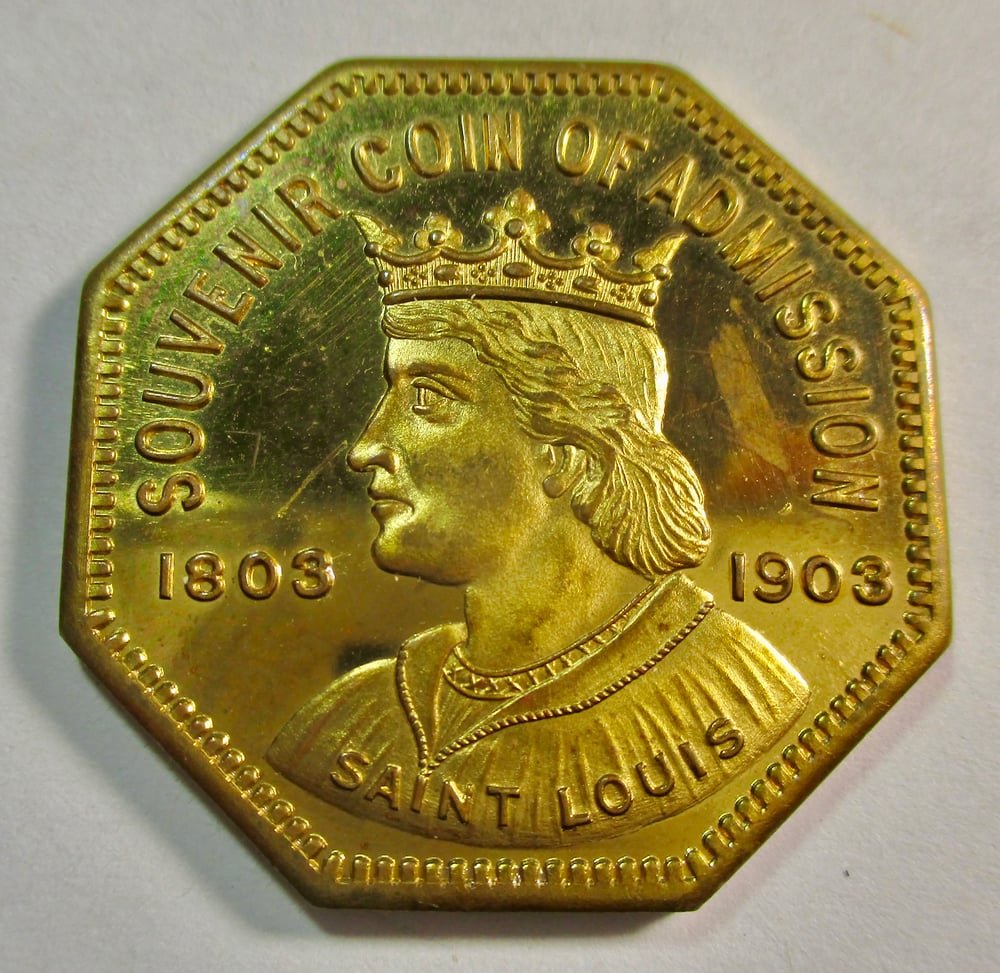 1904 GEM ST. LOUIS LOUISIANA PURCHASE EXPO MEDAL OF ATTENDANCE