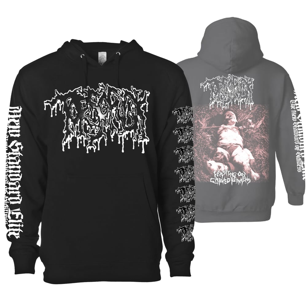 Image of TORSOFUCK "FEASTING ON CARVED REMAINS" HOODIE