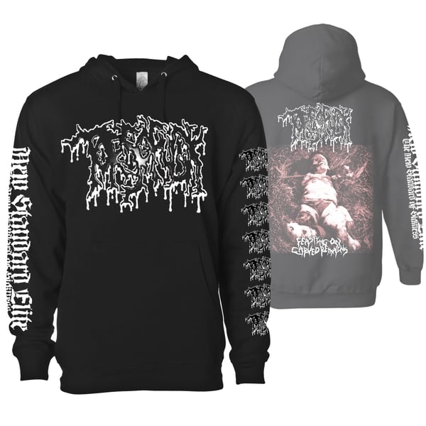 Image of TORSOFUCK "FEASTING ON CARVED REMAINS" HOODIE