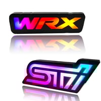 Image 1 of RGB / RGB Flowing Front Grille WRX / STI Emblems