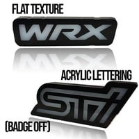 Image 2 of RGB / RGB Flowing Front Grille WRX / STI Emblems
