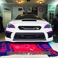 Image 3 of RGB / RGB Flowing Front Grille WRX / STI Emblems