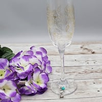 Image 2 of Blue Corkscrew Wine Glass Charm
