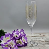 Image 2 of White Butterfly Wine Glass Charm