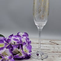 Image 2 of Purple Wine Glass Wine Glass Charm 