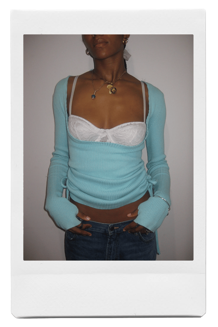 upcycled ANNE deepcut sweater
