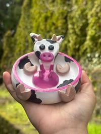 Moo Tray – Clay Cow Jewelry Dish  