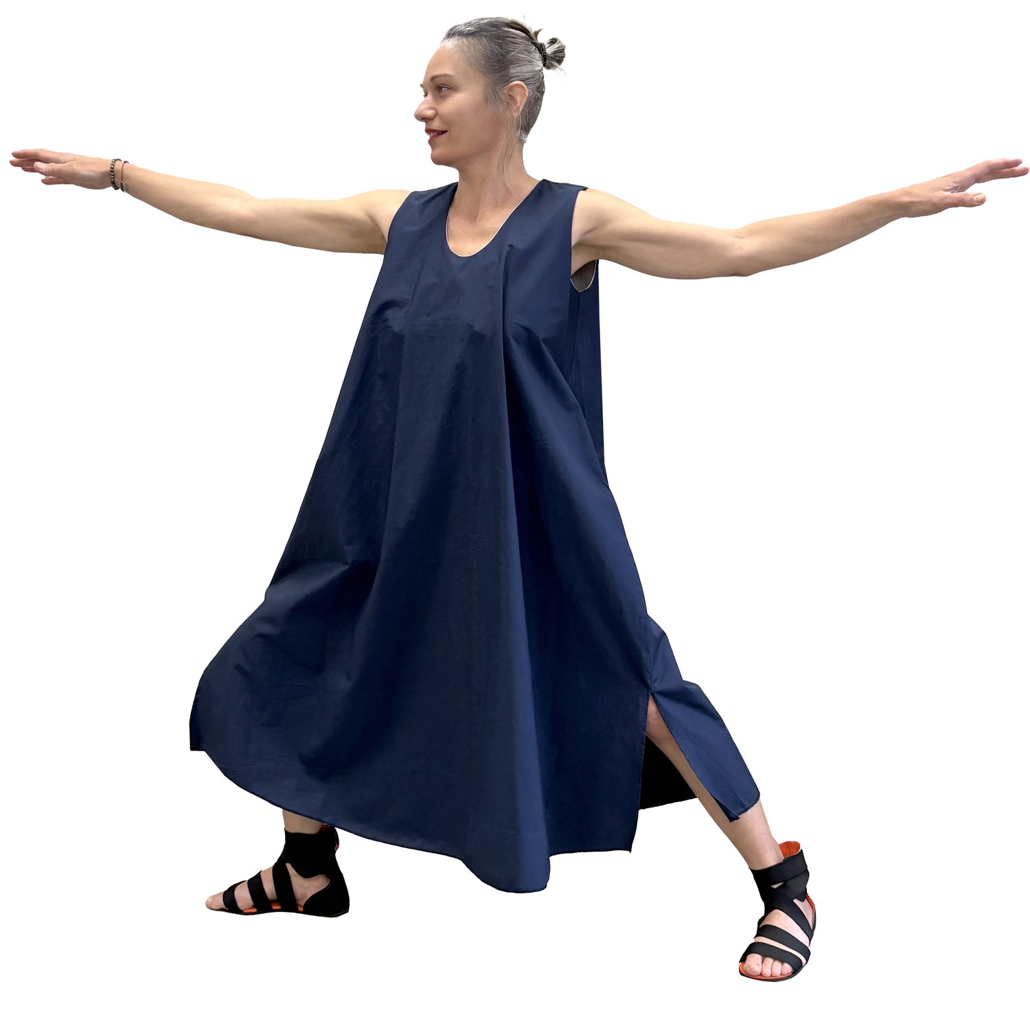 Image of SOFT COTTON FLARED DRESS