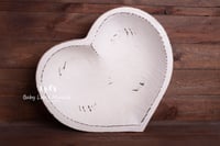 Image 1 of Big wooden heart white