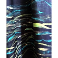 Image 3 of FLARED DRESS WITH "WAVES" PAINTING