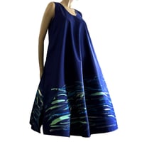 Image 4 of FLARED DRESS WITH "WAVES" PAINTING