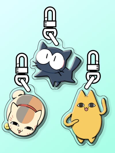 Image of Anime Cat Charms