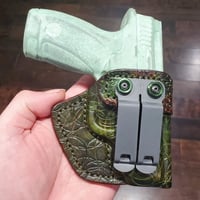 Image 1 of Smith and Wesson Bodyguard 2,0 OD Green and Black Iwb holster with DCC clip.