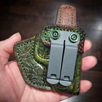Image 4 of Smith and Wesson Bodyguard 2,0 OD Green and Black Iwb holster with DCC clip.