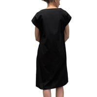 Image 5 of SHORT-SLEEVED COTTON DRESS WITH ABSTRACT PAINTING