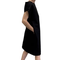 Image 6 of SHORT-SLEEVED COTTON DRESS WITH ABSTRACT PAINTING