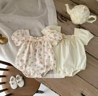 Image 8 of Everly Eyelet Bubble - French Floral / Linen