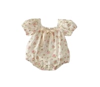 Image 1 of Everly Eyelet Bubble - French Floral / Linen