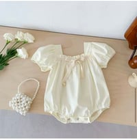 Image 6 of Everly Eyelet Bubble - French Floral / Linen