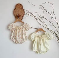 Image 7 of Everly Eyelet Bubble - French Floral / Linen