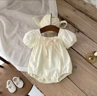 Image 11 of Everly Eyelet Bubble - French Floral / Linen