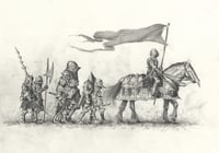 Knight Bandit Band Sketch Original 
