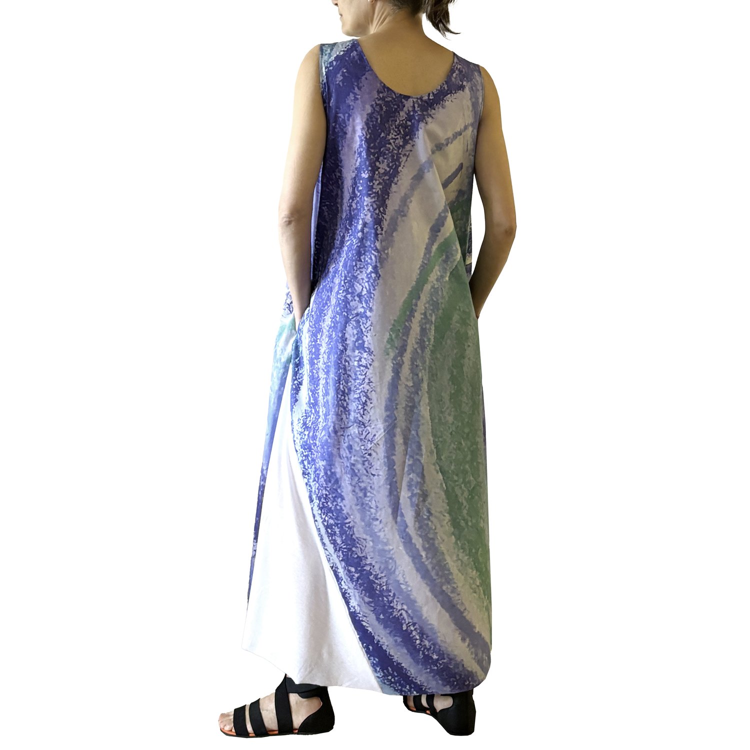 Image of SLEEVELESS DRESS IN ORGANIC COTTON