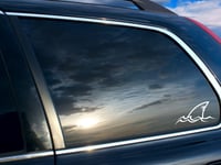 Image 2 of Shark Fin Window Decal, Car, Laptop, Waterproof Vinyl Sticker