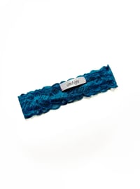 Ambigu Emerald Blue Lace Headband 