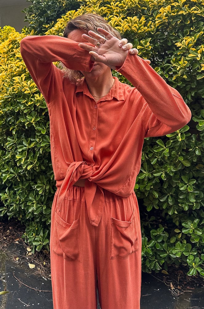 Image of DONDON coral shirt IVORI