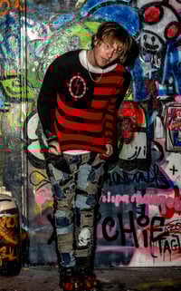 Image 7 of Killstar Marilyn Manson cropped jumper with skulls