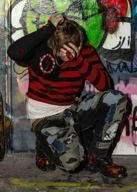 Image 11 of Killstar Marilyn Manson cropped jumper with skulls