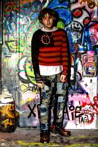 Image 14 of Killstar Marilyn Manson cropped jumper with skulls