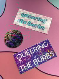 Queering the Burbs Sticker Trio