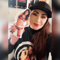 WWE Victoria Black Widow Mini Pillow with Voice Recording