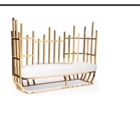 Gold Stainless luxury couch with white cushions for rent only 