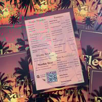 Image 2 of Raised Foil A5 Price List Print