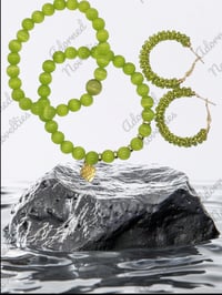 Image 6 of Cat Eyez Duo with Matching Bead Wrapped Earrings