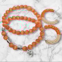 Image 10 of Cat Eyez Duo with Matching Bead Wrapped Earrings