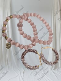 Image 11 of Cat Eyez Duo with Matching Bead Wrapped Earrings