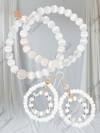 Image 14 of Cat Eyez Duo with Matching Bead Wrapped Earrings
